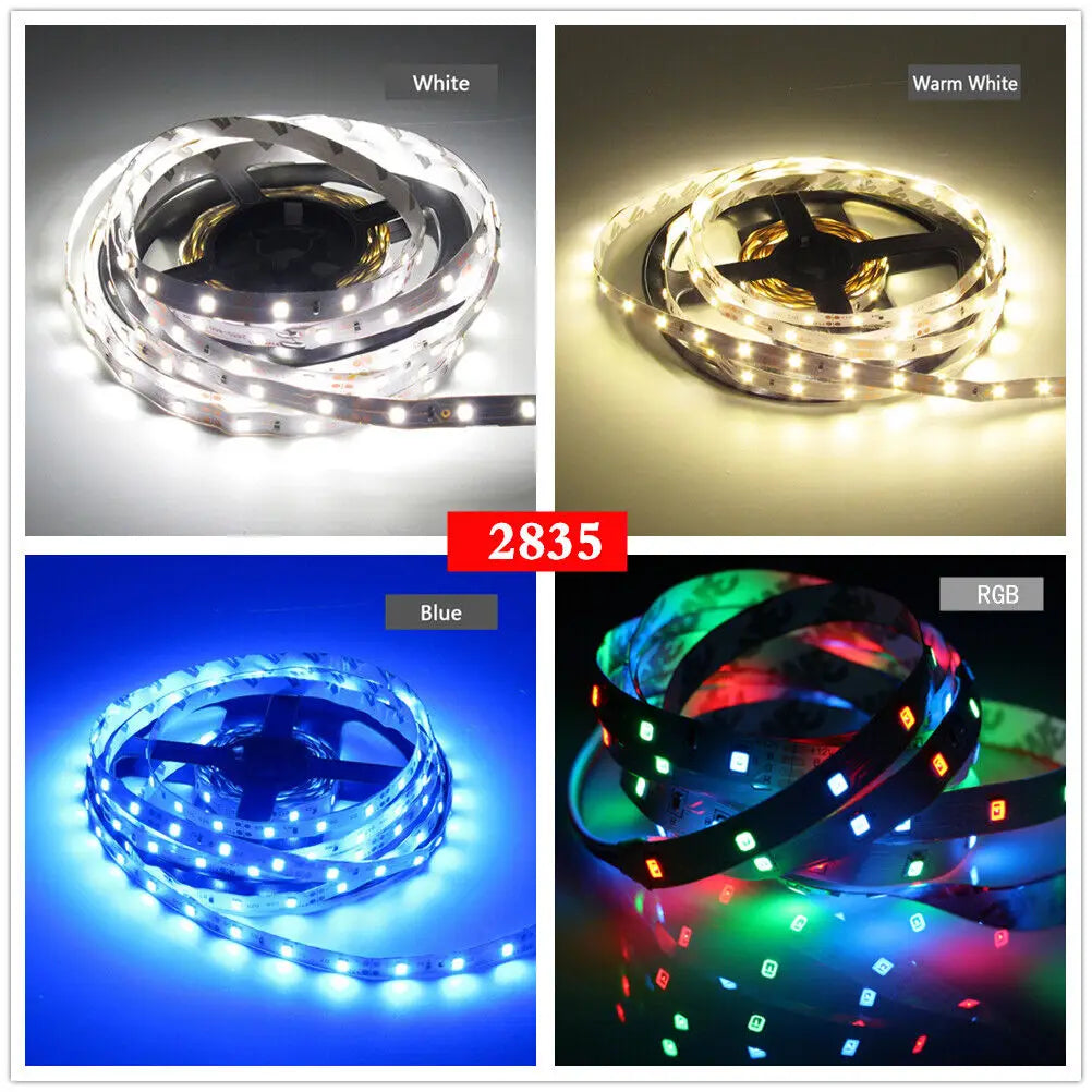 5M LED Strip SMD 5050 5054 LED Tape Waterproof Ribbon Diode 12V 2835 Flexible Neon Lights 60/120Leds/m LED Lights for Room Decor