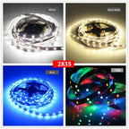 5M LED Strip SMD 5050 5054 LED Tape Waterproof Ribbon Diode 12V 2835 Flexible Neon Lights 60/120Leds/m LED Lights for Room Decor