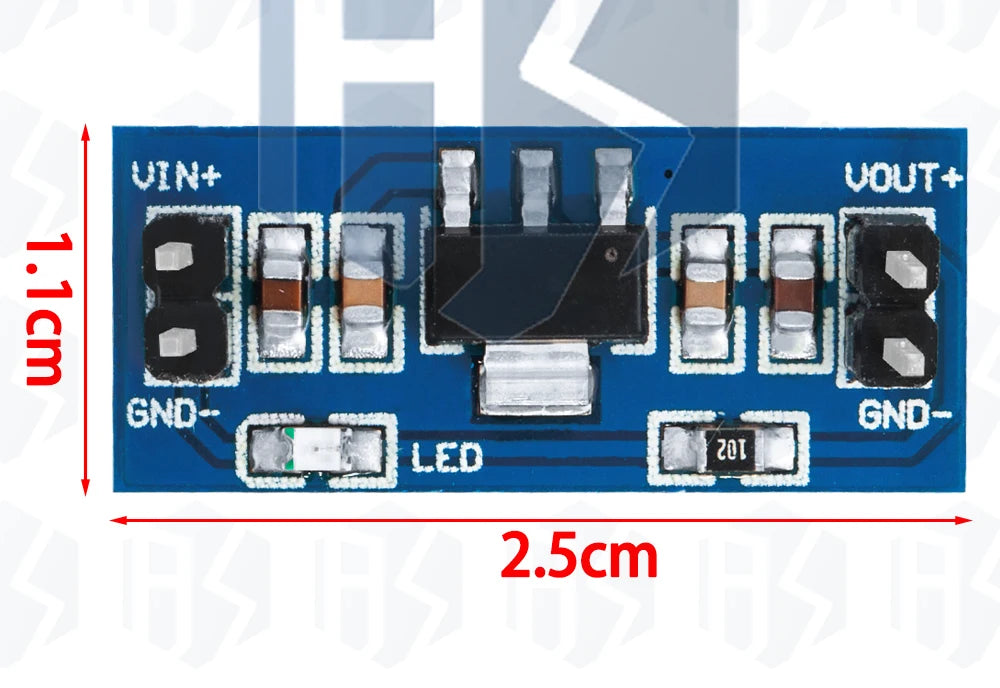1PCS/5PCS High-Quality AMS1117-3.3 LDO Module: 5V to 3.3V DC-DC Step-Down (800mA Buck Regulator)