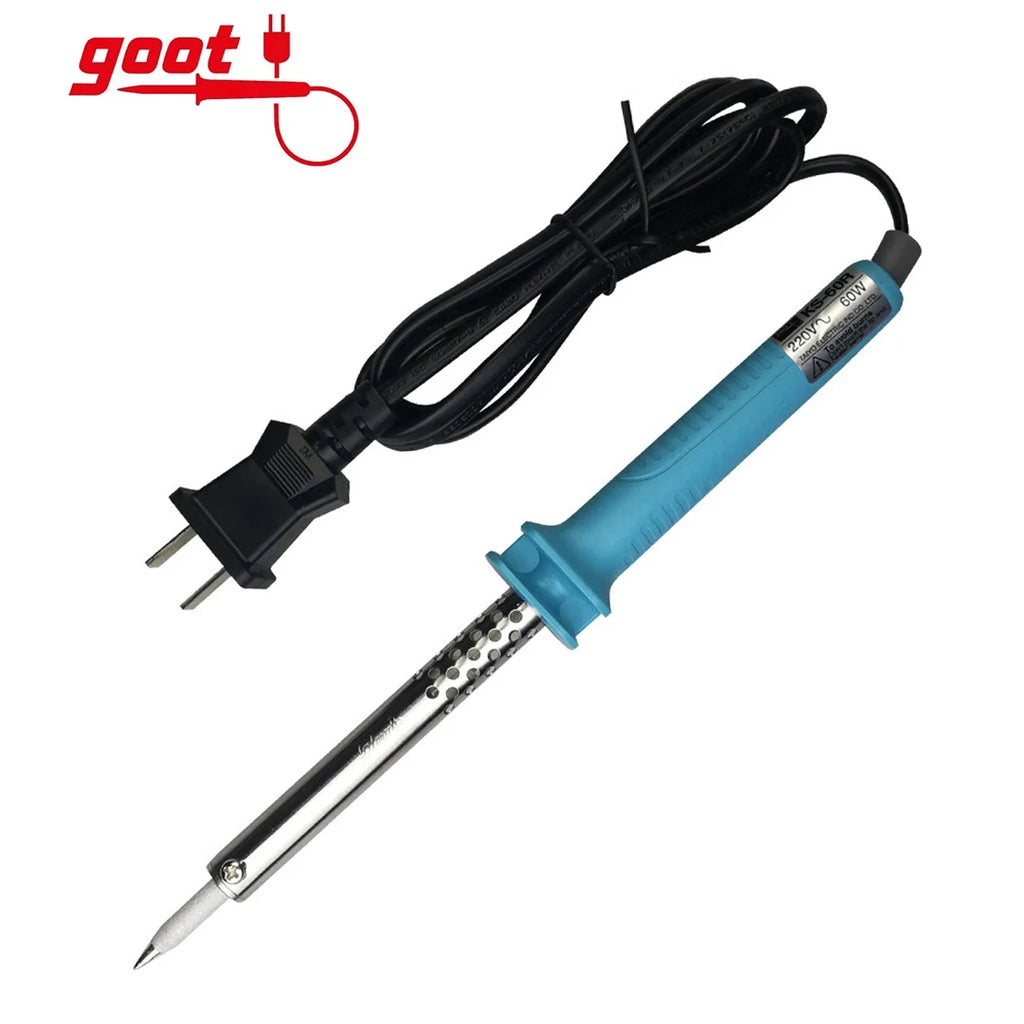 GOOT General Electronics Soldering Iron + AC Plug with Sharp Welding Tip 30/40/60/80/100W NO.KS-30R|KS-40R|KS-60R|KS-80R|KS-100R