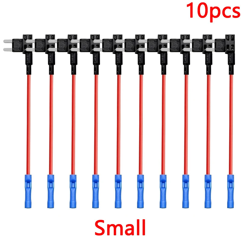 10/5pcs MINI SMALL MEDIUM Size Car Fuse Holder Add-a-circuit TAP Adapter Micro Mini Standard ATM Blade Fuse for Cars Vans