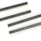 3pcs 1.778mm Round Single Row 1X40P Crystal Socket Male Female Pin Header PCB Board Connector