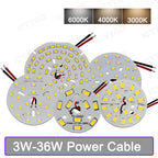 1PCS LED Light Source Round Light Panel 3W 5W 9W 15W 18W 24W 36W 50W SMD5730 DIY Light Bulb Modification Light Panel Accessories