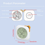 Mini Indoor Thermometer LCD Digital Temperature Meter Humidity Meter Sensor Weather Station -20~60℃ Desktop Digital Gauge