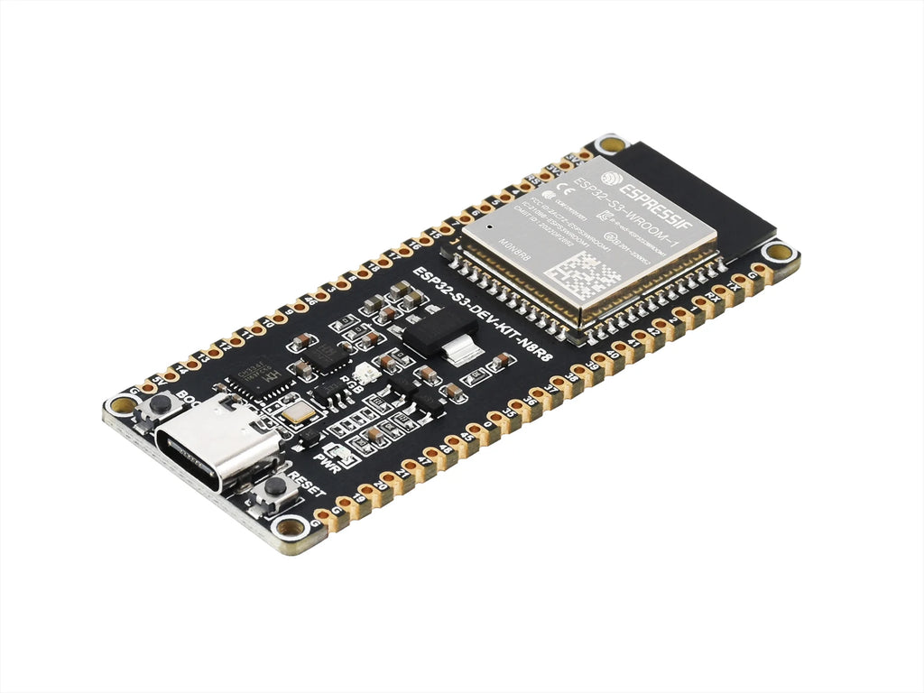 Waveshare ESP32-S3 Microcontroller, 2.4GHz Wi-Fi Development Board, 240MHz Dual Core Processor, ESP32-S3-WROOM-1-N8R8 Module