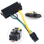 24Pin to 6Pin Power Supply Cable Cord 24p to 6p 18AWG Wire for Lenovo for DELL for Acer 3050 6 PIN Motherboard Adapter Cable