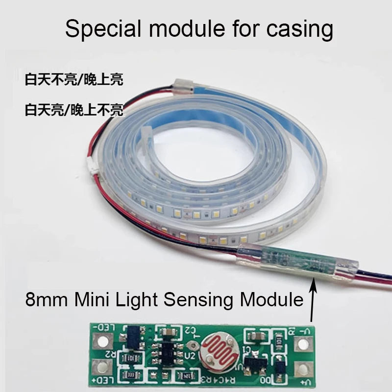 8mm Light Control Switch DC 12V light sensor swithch Sensitive Auto Photo Switch On/Off Photocell Street LED Light Switch