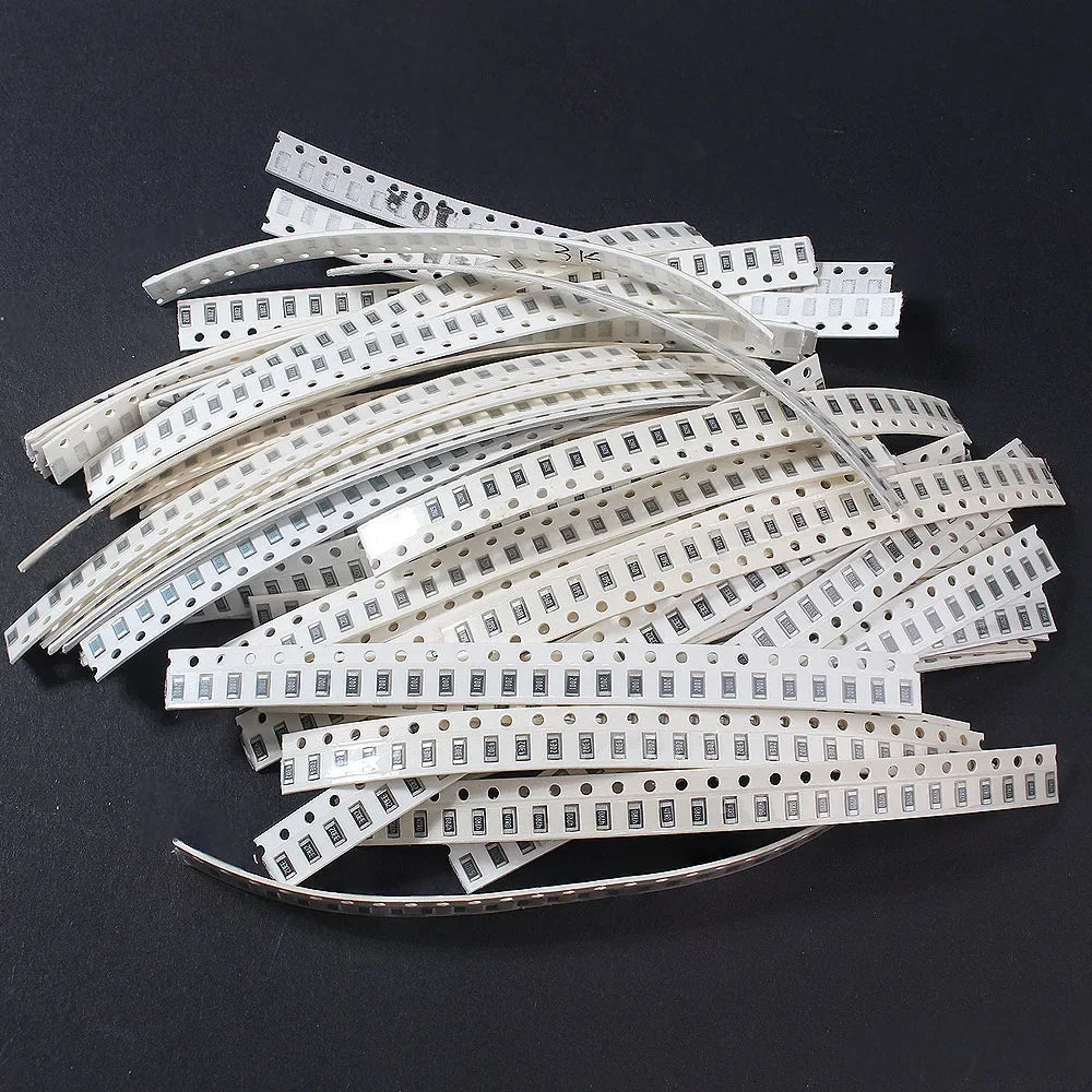 1500pcs 603 0805 1206 0R~10M SMD Film Resistor Accuracy 1% 60 Values*25pcs SMD Chip Resistor DIY Assorted Set of Resistors Kit 0
