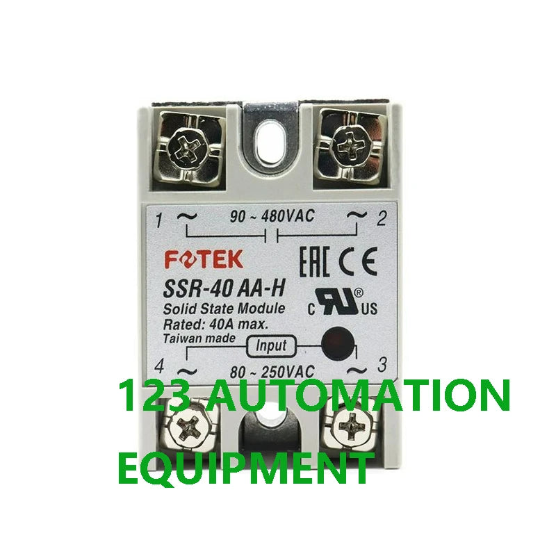Authentic New FOTEK SSR-25AA 40AA 50AA 75AA-H  SSR-10AA 25AA 40AA 50AA 75AA Solid State Relays 10A 25A 40A 50A 75A Relay Module