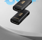 Hagibis USB C Female to USB C Female Adapter 80Gbps 240W USB4 Dual Female Extension Cable Converter for Thunderbolt 5/4 Laptop