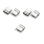 5Pcs USB Type A Standard Port Female Solder Jacks Connector PCB Socket USB-A USB-B Type