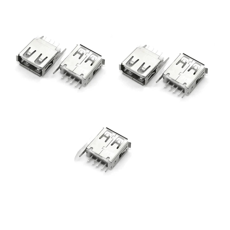 5Pcs USB Type A Standard Port Female Solder Jacks Connector PCB Socket USB-A USB-B Type