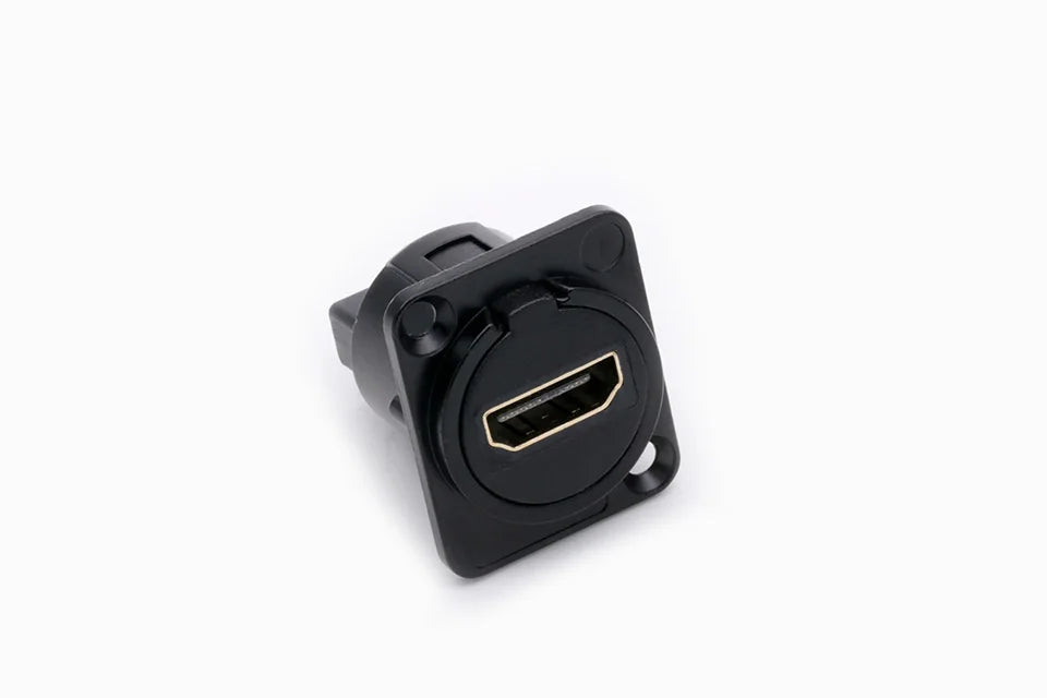 1PC D Type Chassis Connector, D Female Socket Panel Mounted Connector HDMI-Compatible