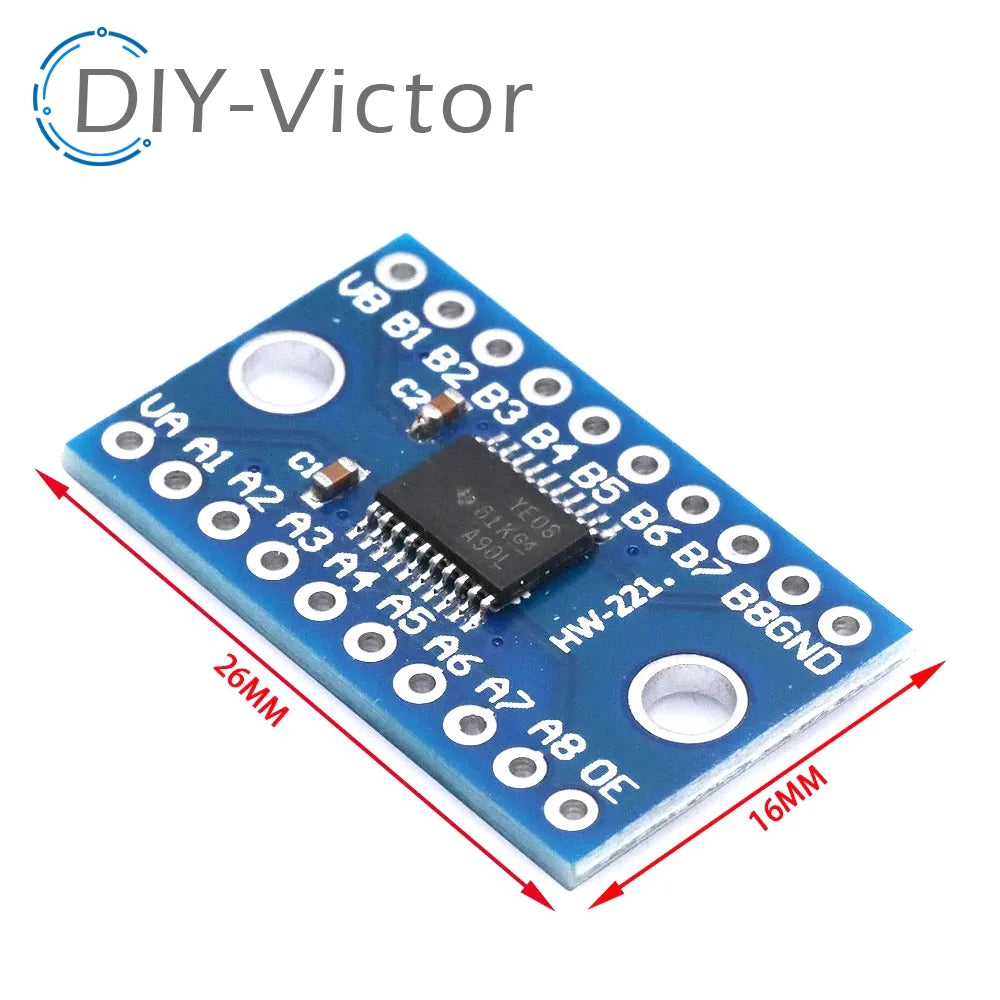 5Pcs TXS0108E 8 Channel Logic Level Converter Bi-Directional High Speed Full Duplex Shifter 3.3V 5V for Arduino Raspberry Pi