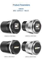 22mmc Metal Round D-type Module B-USB USB-B B-A Printing Adapter Cabinet Fast