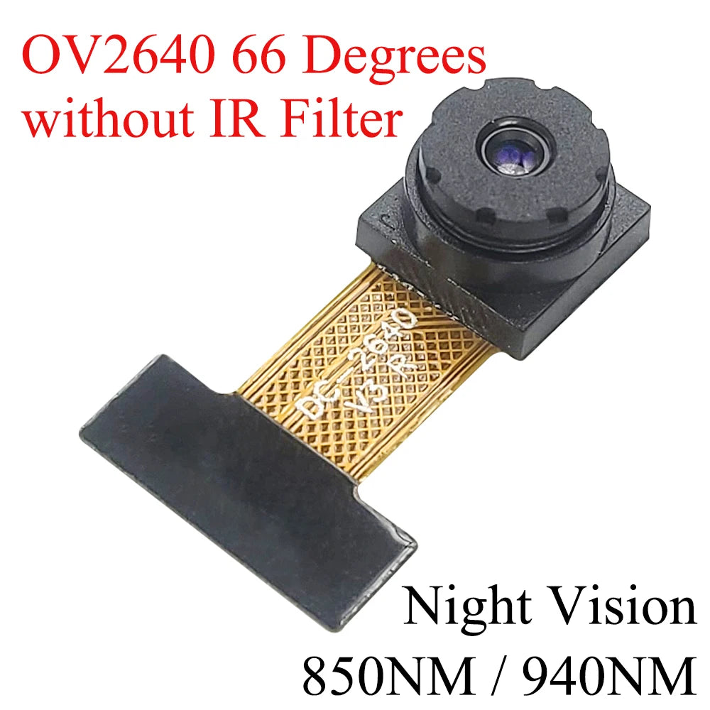 NEW OV2640 Camera Module for ESP32 CAM Camera Module 2MP 222 200 180 66 120 160 Degree 650nm 850nm Night Vision DVP 24PIN 0.5MM