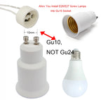 2/4/6/10pcs GU10 To E27 E26 CFL LED Spotlight Socket Lamp holder 2 Prong Pin Bulb Base Fire Resistant PBT Adapter Converter