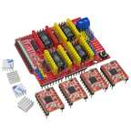 CNC Shield DRV8825 V3 V4 Engraving Machine 3D Printer/ A4988 Driver Expansion Board For Arduino + NANO 3.0 UNO R3 With USB Cable