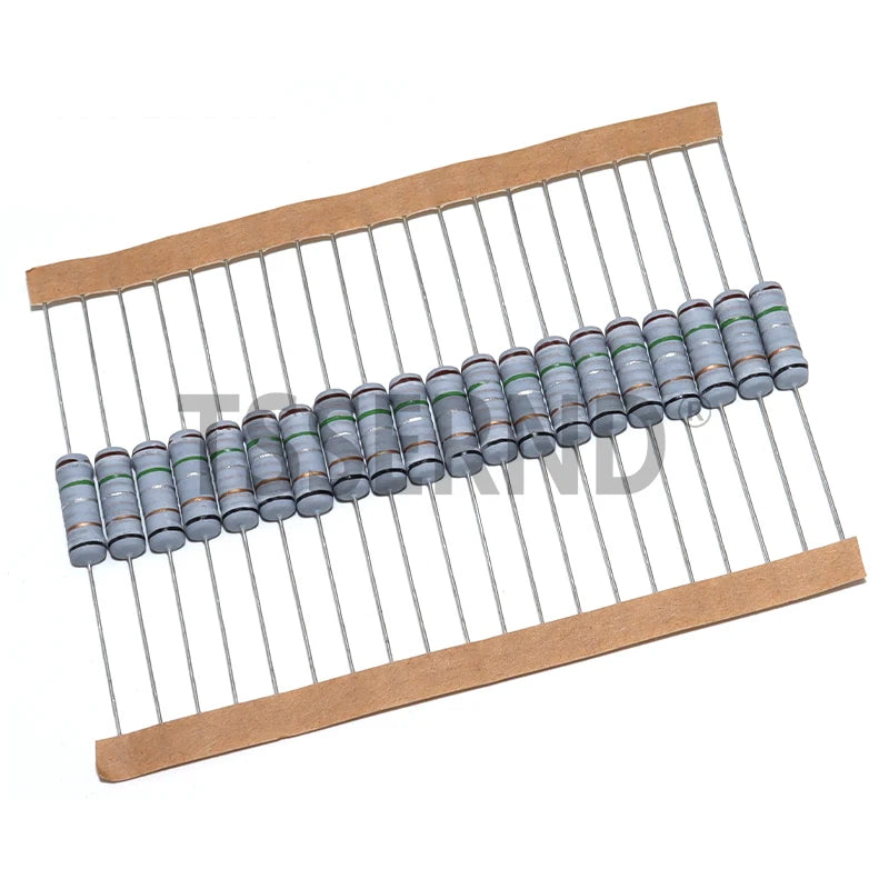 20pcs 2W 5% Wirewound Resistor Fuse 0.05R 0.1R 0.15R 1R 2.2R 4.7R 5.1R 10R 20R 22R 47R 51R 100R