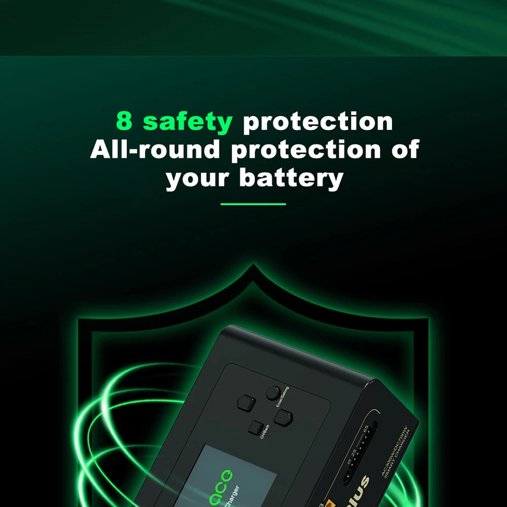 Gens Ace IMARS D300 PLUS Lipo Battery Charger Dual Channel Intelligent Balanced Charger 6S Battery AC300W