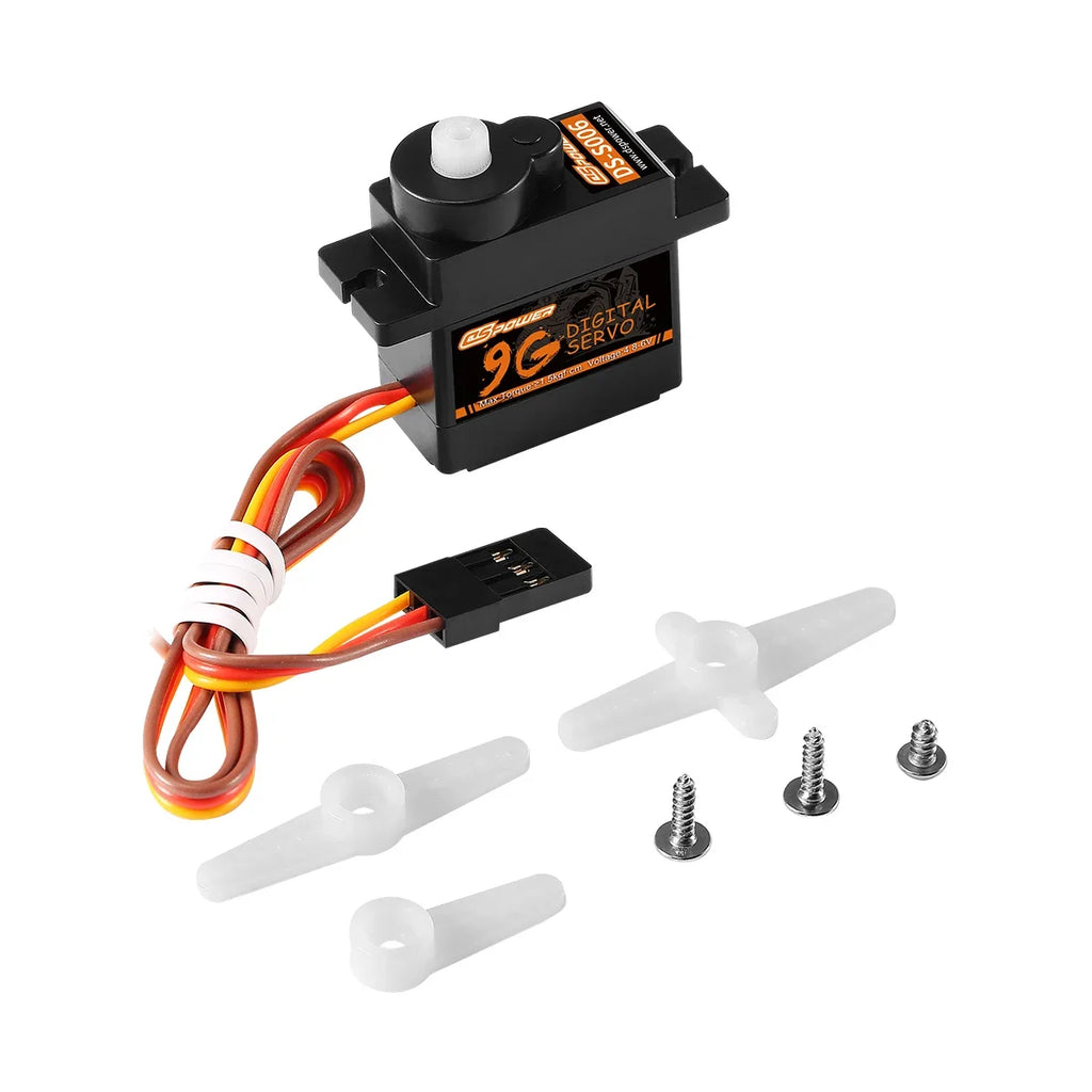 1/5pcs DSpower 9g 12g Metal/plastic Gear Mini Micro Servo Motor for RC Plane SG90 MG90S Helicopter Drone Fixed-Wing Car Robot