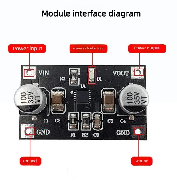 LT3042 Low Noise LDO Regulator Module 0.8uV RMS 79dB PSRR RF Power Supply for Arduino