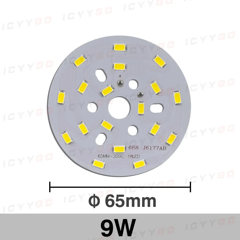 1PCS High Bright LED Light Board 2W 3W 5W 7W 9W 12W 15W 20MM - 100MM SMD 5730 For DIY Bulb Circular Transformation Light Source