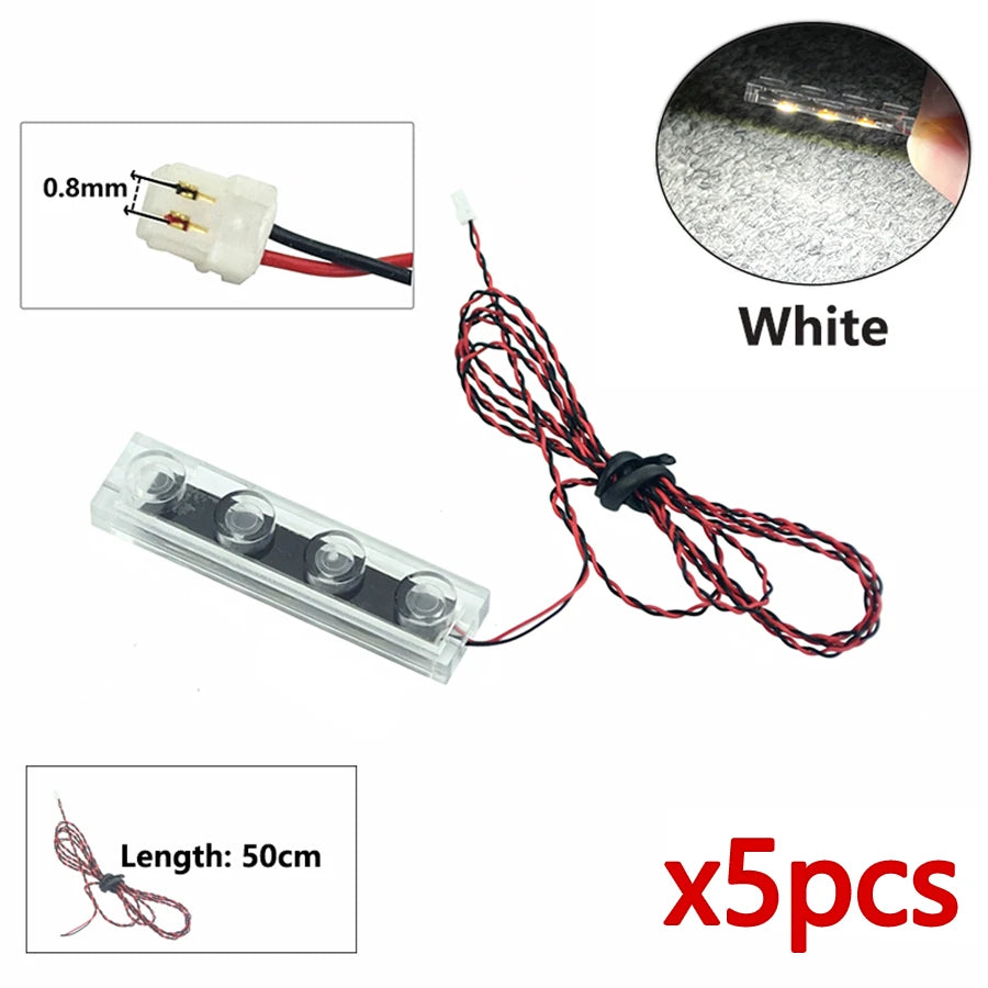 DIY 0.8mm Pin 1x1 1x2 1x4 Length 50cm SMD LED 2835  Remote Control Building Block Flash Lamp City Street Light Bricks