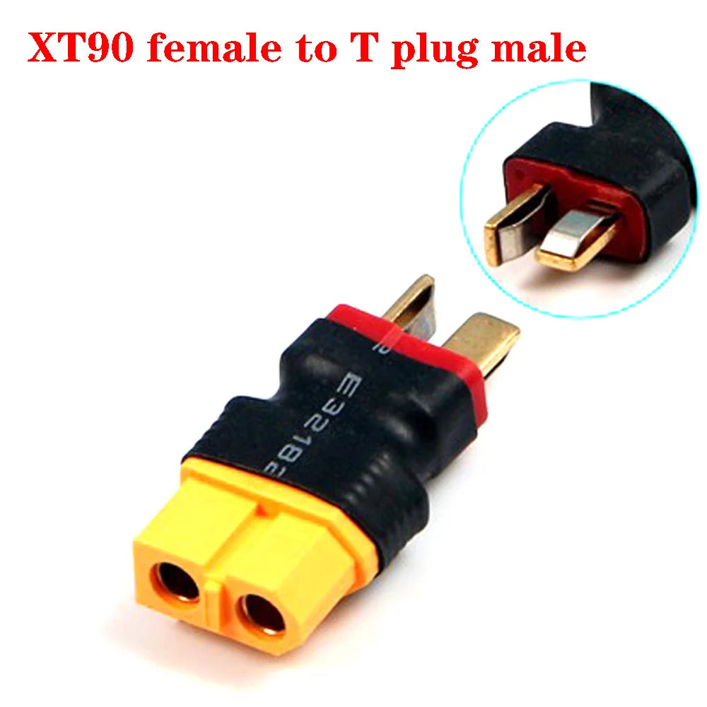 XT60 XT90 Plug Male / Female To T Plug Female / Male Connector Conversion Adapter No Wire for RC Airplane Quadcopter Parts