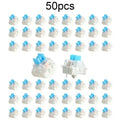 50/100pcs Keyboard Switch Keyboard Clicker Key Replacement 3 Pin Tactile Switch Plastic For Replacement Accessories