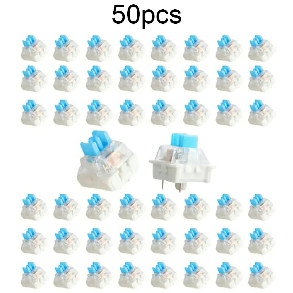 50/100pcs Keyboard Switch Keyboard Clicker Key Replacement 3 Pin Tactile Switch Plastic For Replacement Accessories