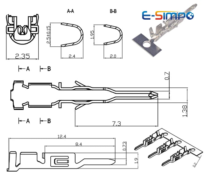 10/50PCS Micro-fit 3.0mm Wire Connector Mini 5557/5559 1007-20AWG Terminal Crimp One End Male Female Electronic Connector Cable