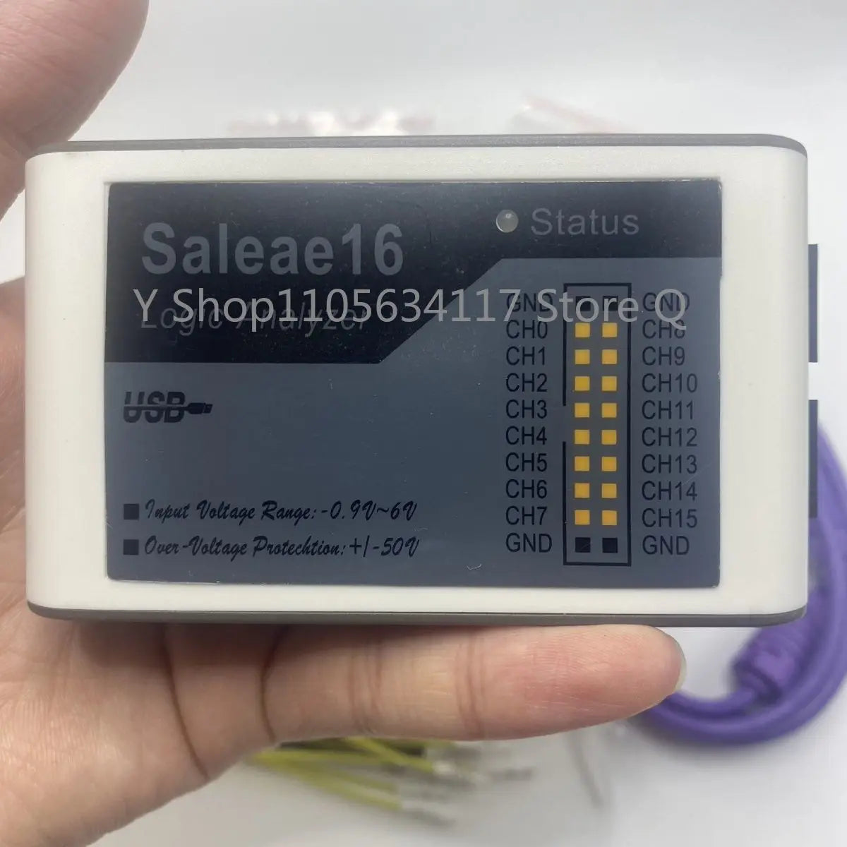 Saleae Logic16 Channel Logic Analyzer 100MHz Full Digital Signal Test Module Microcontroller MCU FPGA IC Software Debugger