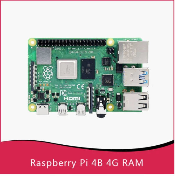 Official Original Raspberry Pi 4 Model B Dev Board Kit RAM 2G 4G 8G 4 Core CPU 1.5Ghz 3 Speeder Than Pi 3B+