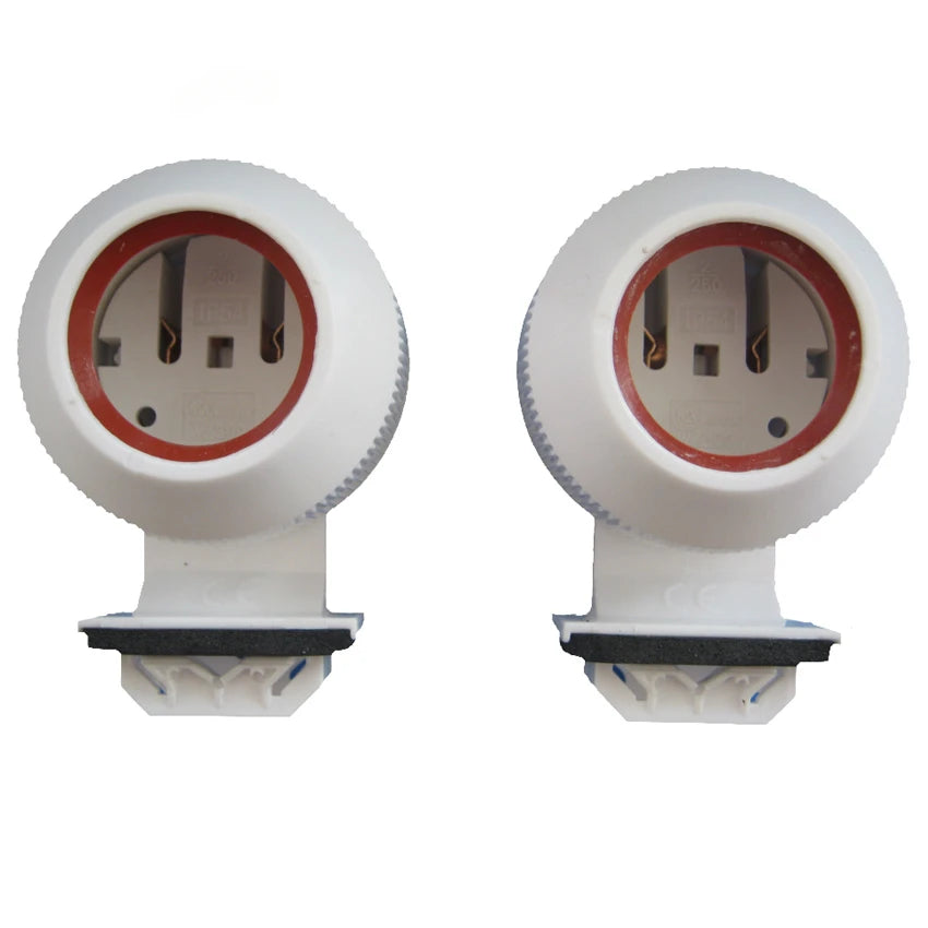 Dustproof Waterproof 2way G5 T5 G13 T8 LED CFL Fluorescent Tube Lampholder Buckle Type Bracket Aquarium Fish Tank Light Socket