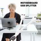 Motherboard USB Extension Cable 9 Pin 1 Female To 2 Male Y Splitter Audio HD Extension Cable Desktop 9 Pin USB2.0 HUB Connector