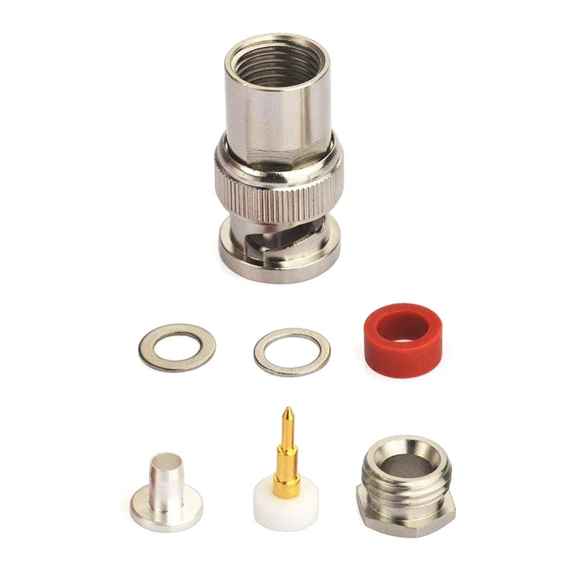 1Pcs BNC Male Plug Clamp RG58 RG142 LMR195 RG400 Cable RF Coaxial Connector Wire Terminals