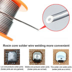 JINHU 50g/100g CF-10 Solder Wire Tin 0.5/0.6/0.8/1.0/1.2/1.5/2.0mm Roll Clean Rosin Welding Core Soldering Wire Flux Reel Tube
