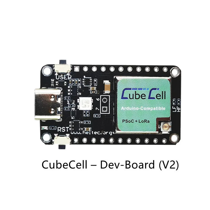 Heltec 2PCS CubeCell AB01 Dev-Board (V2) Module Type-C 433-510 863-928 for Arduino/Lora Sensors Lora ASR6502x IP67 Antenna