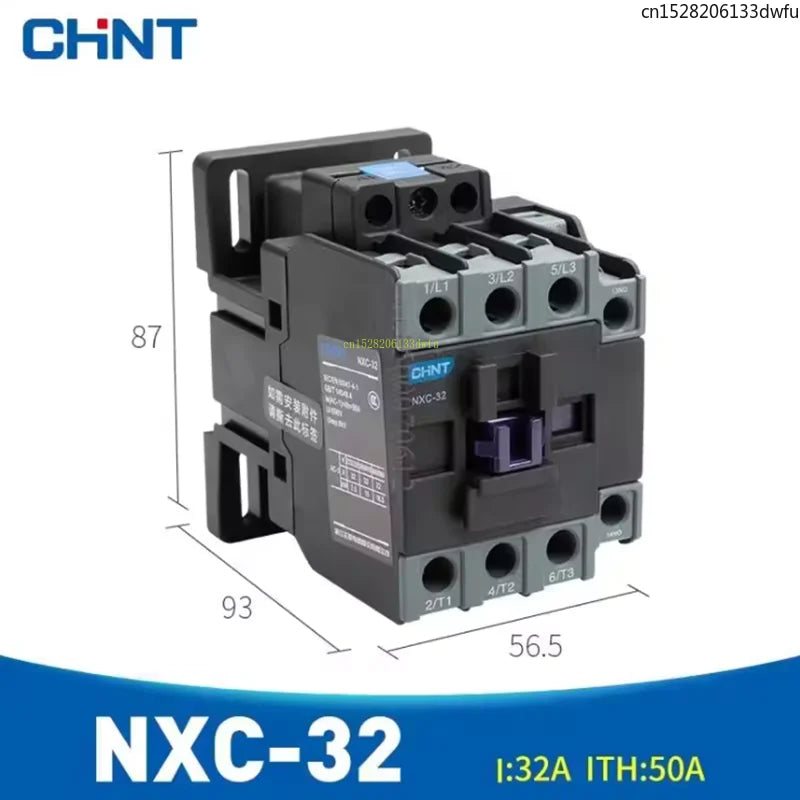 CHINT NXC- 09 12 18 25 32 38 CJX2 LC1D NXC Magnetic AC Contactor AC24V 36V 110V 220V 380V 9A 12A 18A 25A 32A LC1 LC1N