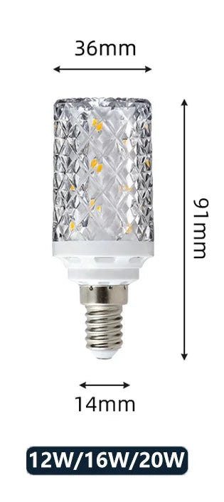 E14 E27 Led Corn Bulb 24W 30W 40W 50W Lamp Chandelier Decorative Living Light SMD5730 Chip Small Warm Replace Halogen Home Room