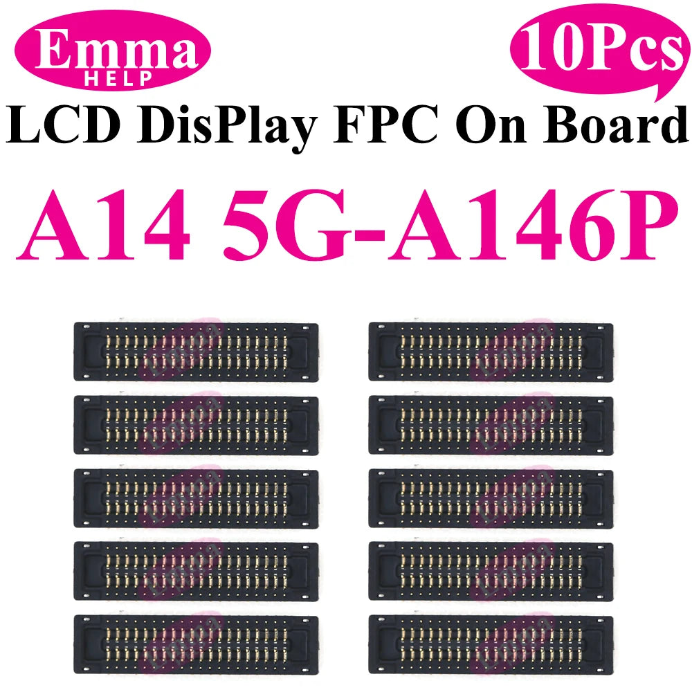 10pcs Connector FPC LCD Screen Motherboard For Samsung A15 A55 A35 A25 A05 A54 A34 A24 A14 A04  Display FPC On Board  78pin