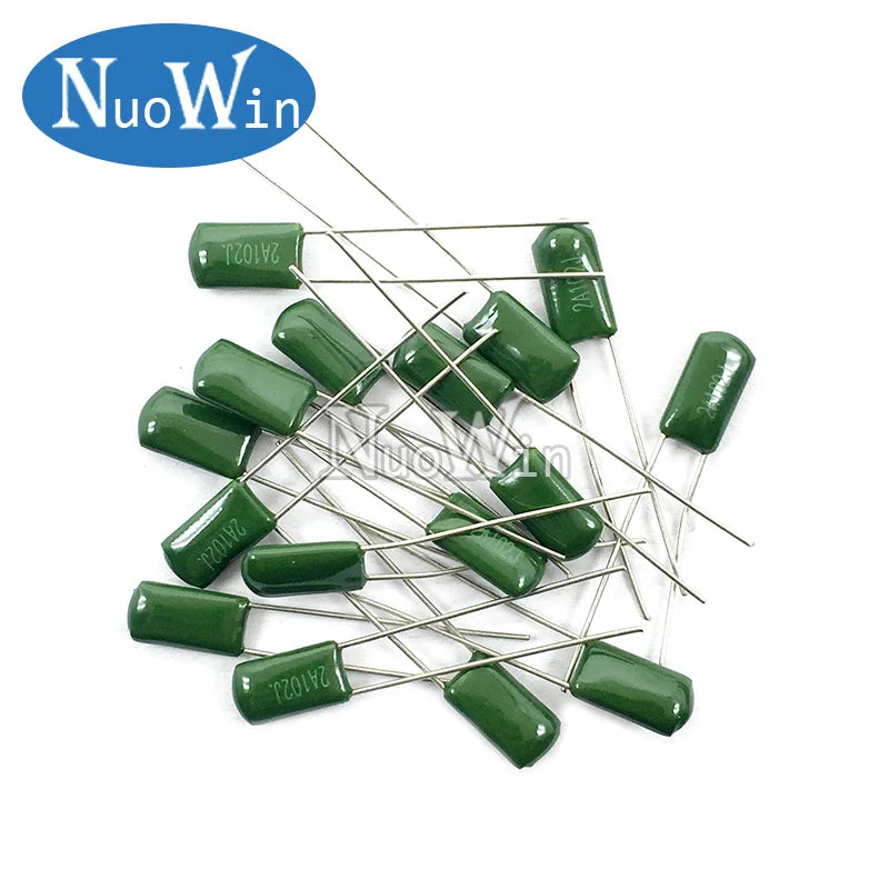 50pcs/Lot 100V Polyester Film Capacitor 1NF 2.2NF 4.7NF 10NF 47NF 100NF 2A331 2A102 2A222 2A472 2A512 2A103 2A223 2A473 2A104