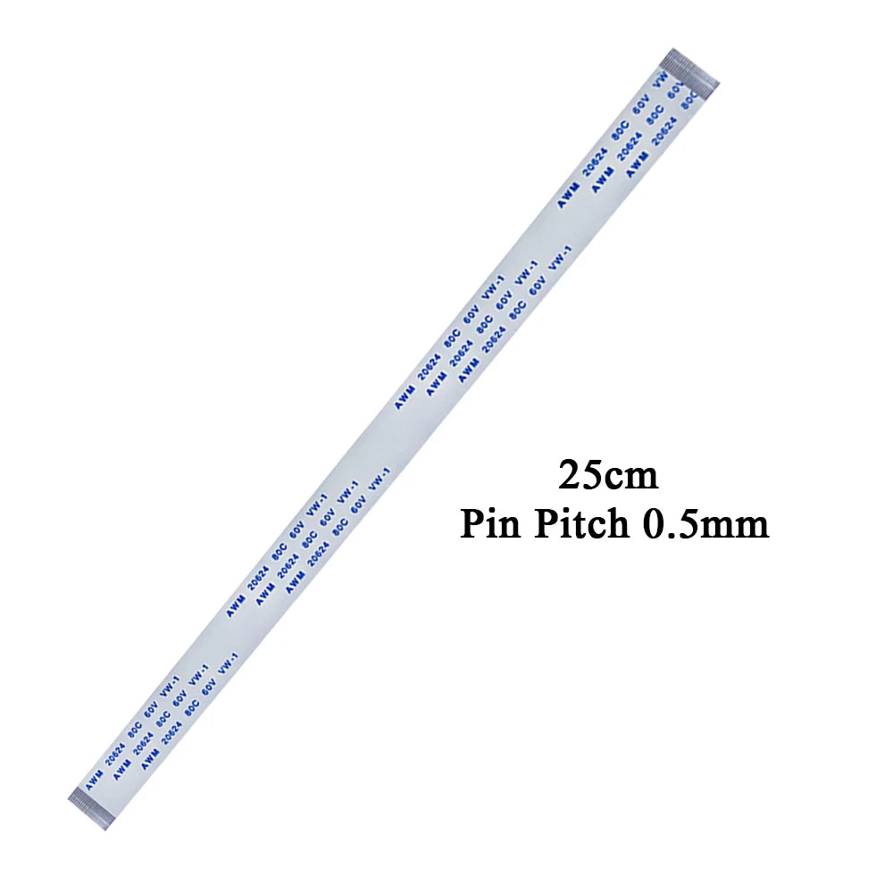 FPC Ribbon Flexible Flat Cable Coaxial Cable 24 Pin Pitch 0.5MM Wire Length 6/10/20/25CM For MateCam X7/X9