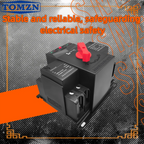 TOMZN TOQ3 Built-in Circuit Breaker 2P/4P 63A-125A with Night Light, 2-In 2/1-Out, Short-Circuit & Overload Protection