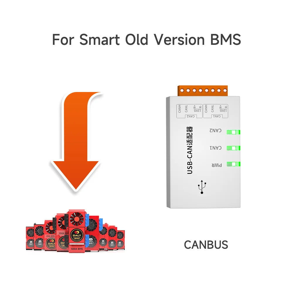Daly BMS Smart BMS WIFI Module Battery Accessories Parts Bluetooth USB to RS485 to UART Power Dispaly Board Customized OEM