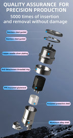 GX20 Aviation Connector 2/3/4/5/6/7/8 Pin Male Female Metal Plug Socket Push Pull Cable Connector Silver Plated Co