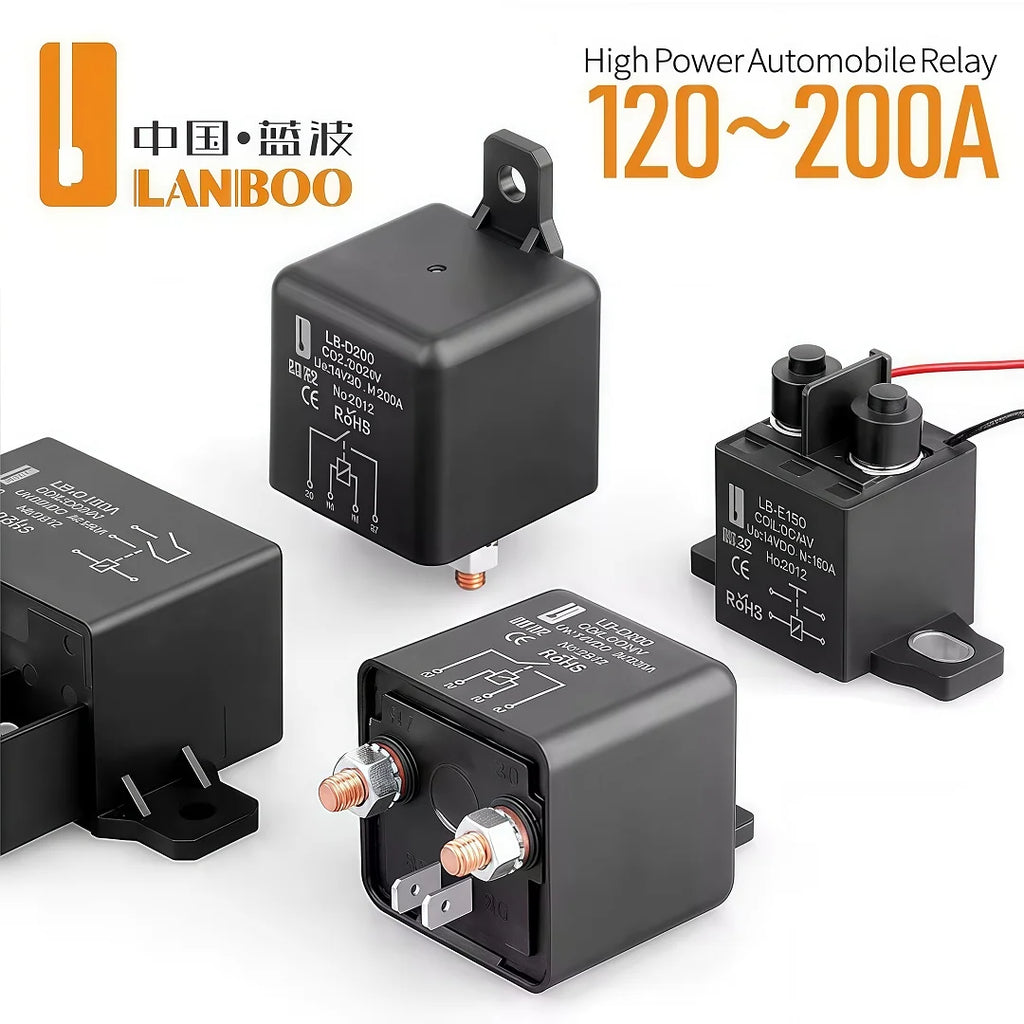 LANBOO New Product 12/24V 180A Automotive Starter, Relay, Heavy-duty High-power Automotive Relay