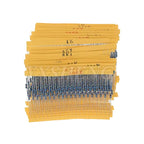 600pcs/set 30 Kinds 1/4W Resistance 1% Metal Film Resistor DSSUPPLY Pack Assorted Kit 1K 10K 100K 220ohm 1M Resistors 300pcs/set
