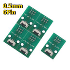 5PCS FPC FFC Connector 0.5mm Pitch Conversion Board SMT To 2.54mm 6P/8P/10P/12P/20P Flexible Cable Adapter Board